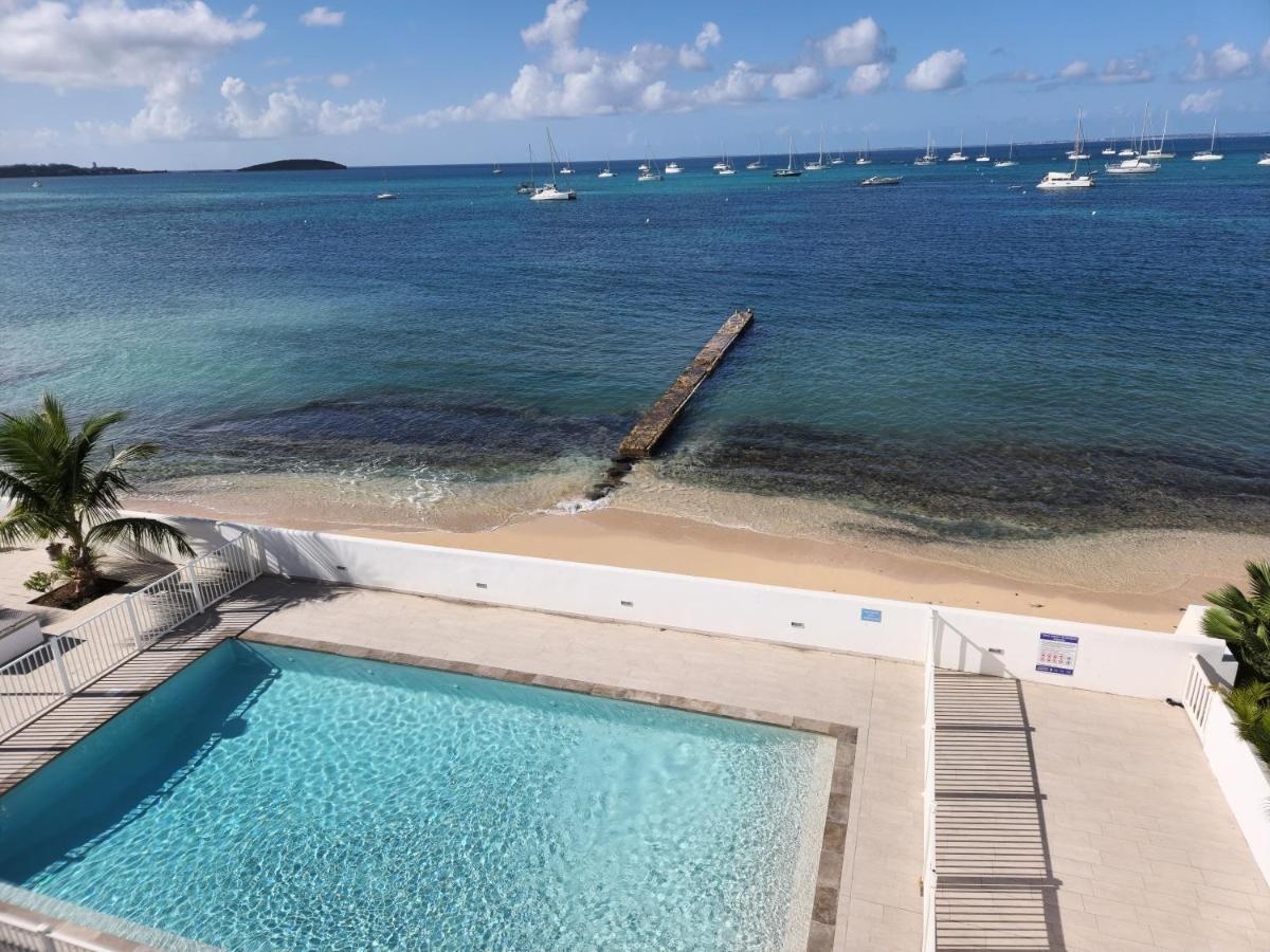 Beau Duplex Vue Mer Avec Piscine Et Acces Plage Apartment Marigot  Exterior photo