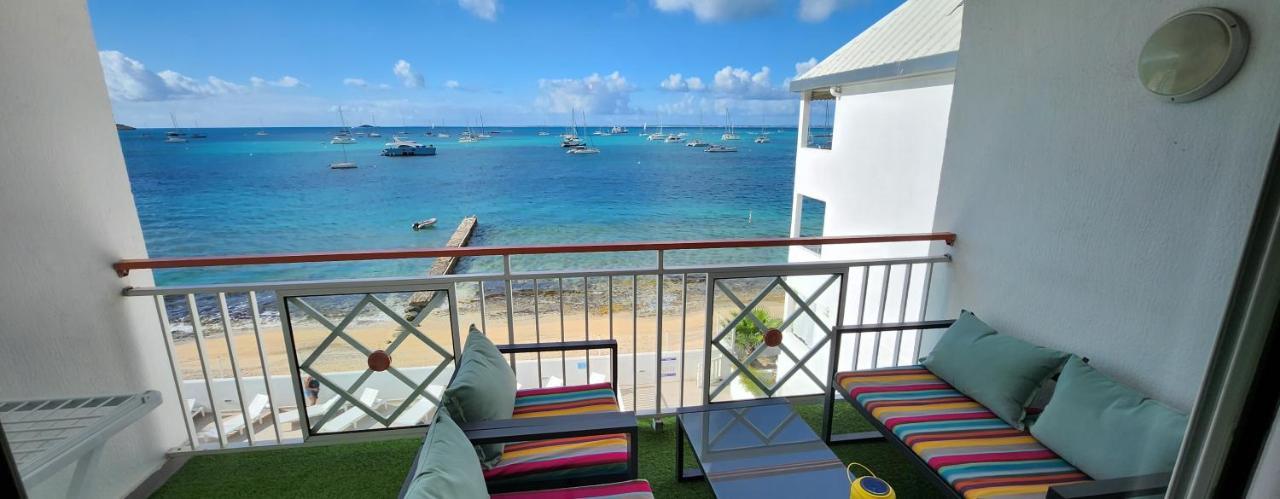 Beau Duplex Vue Mer Avec Piscine Et Acces Plage Apartment Marigot  Exterior photo